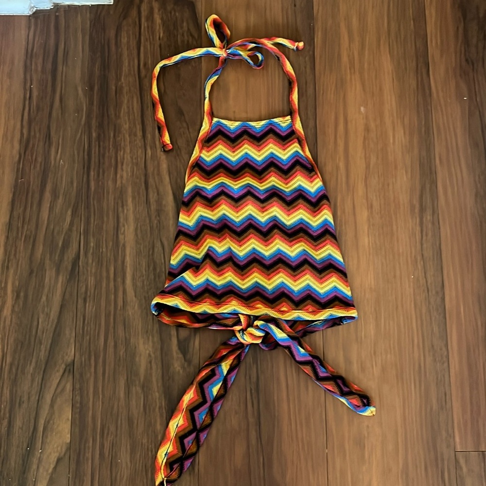 Rainbow Pride halter top size small